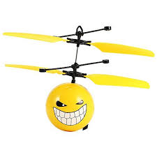 Hobbylane Infrared Sensor Aircrafthand Induced Flight Helicoptermini Emoji Balls Rc Toys For Kidsteenagerlearning Training Helicopter Rc Helicopter Train Gifts