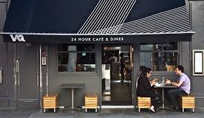Awning Signage Design Vq Cafe Design Moody Cafe Interior Design Cafe Design Cafe Design Inspiration