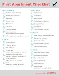 Your First Apartment Checklist Everything You Need To Know And Buy Updater First Apartment Checklist Apartment Checklist First Apartment