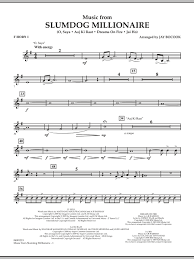 Jay Bocook Music From Slumdog Millionaire F Horn 1 Sheet Music Notes Download Printable Pdf Score 279392