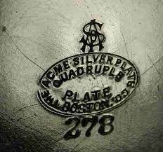 We did not find results for: Acme Silver Plate Co Boston Ma Silver Silver Plate Makers Mark