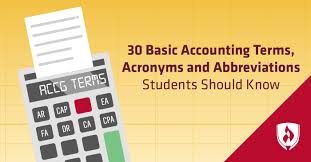 30 basic accounting terms acronyms and abbreviations