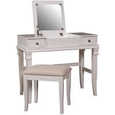 Linon Angela Vanity Set Including Mirror And Stool Multiple Colors Walmart Com Bedroom Vanity Set Vanity Set White Vanity Set