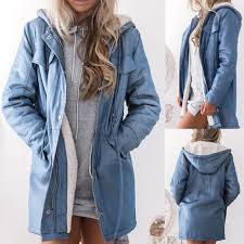 Le manteau femme est la pièce qui vous accompagnera le temps de la saison. Veberge Femmes Capuche Chaud Casual Manches Longues Veste En Jean Long Jean Outwear Pardessus Ert1926 Bleu Achat Vente Manteau Caban Cdiscount