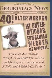 Geburtstagsgrüße glückwünsche und grüße zum geburtstag. Postkarten Grusskarten Und Mehr Kathrin Stockebrand 40 Geburtstag Doppelkarte 12x17 2cm