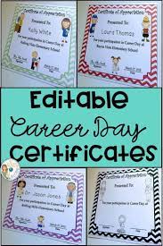On The Lookout For Ideas To Say Thank You For Your Elementary Career Day Speakers Say Thank You To Presente Career Day School Certificates Student Activities