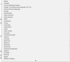 I've downloaded oecologia style (and others) and selected them when i first put a citation in (and confirmed by looking in zotero set doc prefs), i add citations then insert a bibliography and it's always in the order as i inserted citations into the doc not alphabetical as it should be. Several Countries On The Dropdown Are Not In Alphabetical Order Making The Plugin Useless Issue 2 Geodatasource Country Region Dropdown Menu Github