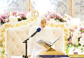 Doa agar diberikan keturunan yang shalih. Majlis Khatam Al Quran Menjelang Perkahwinan Diraja