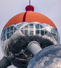 From wikipedia, the free encyclopedia. Atomium Runde 3d Form Mit Stretchstoffen