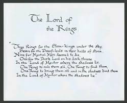One Ring To Rule Them All Handwritten By J R R Tolkien Himself Tolkien Lord Of The Rings The Hobbit