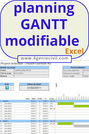 Planning Gantt Modifiable En Excel Exemple De Planning Construction Btp Diagramme De Gantt Excel Planning Gantt Diagramme De Gantt