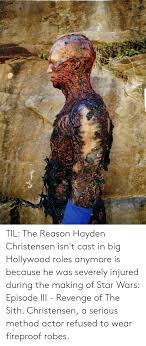We did not find results for: Til The Reason Hayden Christensen Isn T Cast In Big Hollywood Roles Anymore Is Because He Was Severely Injured During The Making Of Star Wars Episode Iii Revenge Of The Sith Christensen