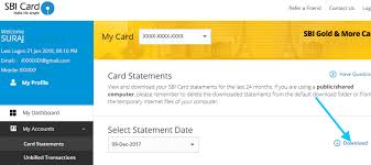 Apply online for sbi credit card: How To Download Sbi Credit Card Statement Online