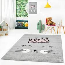 Gallery of teppich grau rosa. Kinderteppich Flachflor Kids Teppich Kinderzimmer Spielzimmer Mit Katze Und Krone In Grau Rosa Grun Myshop24