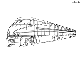 The train is a railway convoy transporting people or goods on a railway line. Trains Coloring Pages Free Printable Train Coloring Sheets