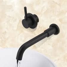 Design ou classique, moderne ou vintage ? Robinet De Lavabo En Laiton Robinet De Melange Chaud Et Froid Robinet Dissimule Dans La Salle De Bains Montage Noir Mat Sur Mur Hen Achat Vente Robinetterie Sdb Robinet De Lavabo