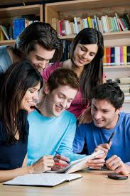 Students In College Library Young Group Of Happy Students Studying And Working Ad Library Young Studen College Classes College Library Happy Students