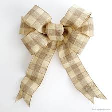 How to make a diy wreath bow. How To Make A Bow For A Wreath Easy The How To Mom