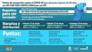 Con la llegada de 69.432 vacunas, la alcaldía de medellín iniciará la inmunización de nuevos grupos poblacionales, pertenecientes a la tercera etapa del plan de vacunación contra el coronavirus,. Vacunacion Bogota Como Saber Si Puedo Ir Sin Cita Previa Para Mayores De 60 Anos As Colombia