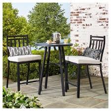 Fairmont 3pc Steel Balcony Height Patio Bistro Set Threshold Target Outdoor Bistro Set Outdoor Patio Furniture Sets Outdoor Patio Set