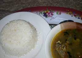 Cook brown or white rice separately while soup is simmering and add it at. White Rice With Goat Meat And Assorted Pepper Soup Recipe By Charity Brian Dappa Abujamoms 6 Cookpad