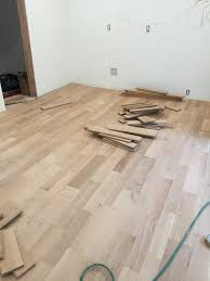 Most clear finishes are applied with a brush, working in the direction of the grain of the wood. Unfinished White Oak Floors