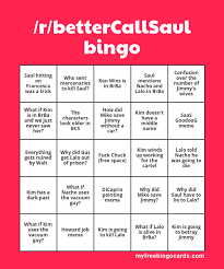 Gehalt krankenkasse nach 6 wochen. Better Call Saul Bingo Bettercallsaul