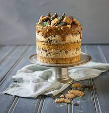 Caramel Peppermint Crisp Cake Easy South African Recipe African Dessert Peppermint Crisp Peppermint Cake