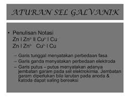 Sebuah sel galvani tersusun dari elektroda grafit yang dicelupkan ke dalam larutan kmno4 elektron mengalir dari anoda ke katoda, sehingga mengalir dari zn ke elektroda grafit. Elekttrokimia 1