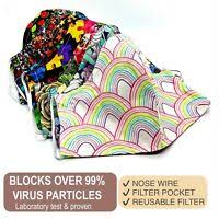 There are several benefits to wearing a reusable face mask, including protecting yourself during the peak of cold and flu season and blocking out pollen and dust while outside. Face Masks Fabric Cloth Reusable Washable With Filter Pocket Nose Wire 99 Ebay