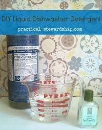 Revised Improved Homemade Three Ingredient Liquid Dishwasher Detergent Practical Stewardship Recipe Dishwasher Detergent Homemade Liquid Dishwasher Detergent Homemade Cleaning Products