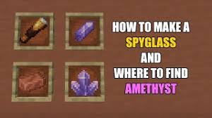 No more having to juggle six different types of copper, or use those annoying combination mods to ease your suffering. Amethyst Copper And How To Craft Spyglass In Minecraft 1 17 Update Snapshot 20w45a Tutorial Youtube