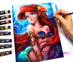 Ariel By Naschi On Deviantart Cute Disney Drawings Disney Art Drawings Disney Princess Anime
