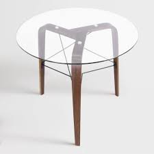 Round Wood And Glass Kirk Dining Table Glass Round Dining Table Rustic Dining Room Table Dining Table