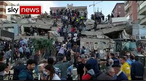 New Pictures Buildings Collapse As Massive Earthquake Hits Greece And Turkey Youtube
