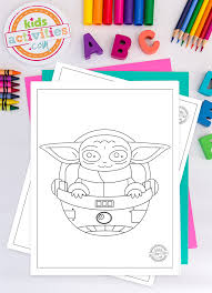 New free coloring pages browse, print & color our latest. The Most Adorable Baby Yoda Coloring Pages Kids Activities Blog