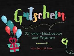 Vorlage für einen gutschein zum kinobesuch mit popcorn zum selber ausdrucken, kostenloser kinogutschein. Gutscheine Zum Muttertag Kostenlose Vorlagen