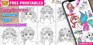 Customize the letters by coloring with markers or pencils. Free Printable Fairy Princess Coloring Pages For Girls 123 Kids Fun Apps
