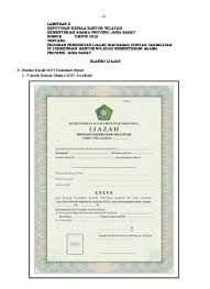 Kementerian agama republik indonesia ijazah madrasah ibtidaiyah tahun pelajaran 2015/2016 nomor yang. Pedoman Pengisian Ijazah Diniyah Takmiliyah Tahun 2016