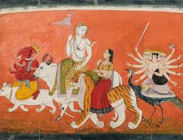 Shiva And His Family Kangra 18th Century Both Shiva Indian Art Indian Painting Kangra