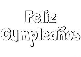 Feliz Cumpleaños Para Colorear