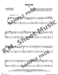 You may also be interested in the section of the notes of the most popular melodies, and if. Senorita Easy Piano By Camila Cabello Shawn Mendes F M Sheet Music Pop Arrangements By Jennifer Eklund
