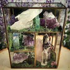 Featuring Amethyst Rose Quartz Crystal Quartz Fluorite And Obsidian Crystals Crystal Garden Stones And Crystals Stone
