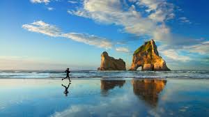 To see what apps run on your machine, search background apps and select the first option you see. Wallpaper Windows 10 4k 5k Wallpaper Microsoft Blue Sea Woman Running Os 6993