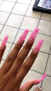 Pin By On Claws Acrylic Nails Coffin Pink Long Square Acrylic Nails Acrylic Nails Coffin Ombre