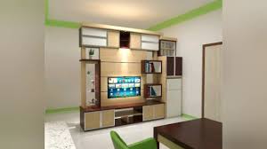 Biasanya tv diletakkan di atas rak tv bersama barang lain, seperti dvd, buku, atau pajangan. Model Sekat Ruangan Dan Rak Tv Terbaru Tahun 2019 Youtube