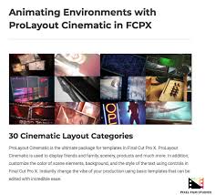 Following the picture to install the call outs, but it seems that i do not have the generators folder. Pixel Film Studios Releases Prolayout Cinematic For Final Cut Pro X