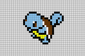 Pokemon Squirtle Pixel Art Pixel Art Grid Pixel Art Pokemon Pixel Art