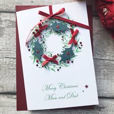 Maybe you would like to learn more about one of these? Handmade Christmas Card Holly Wreath Handmade Cards Pink Posh