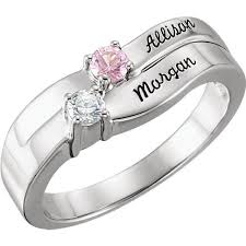 4 stone mother's personalized ring. Your Store Gold 1 To 4 Stones Names Engravable Mother Ring